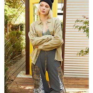 80923 POL Distressed Denim Shirt